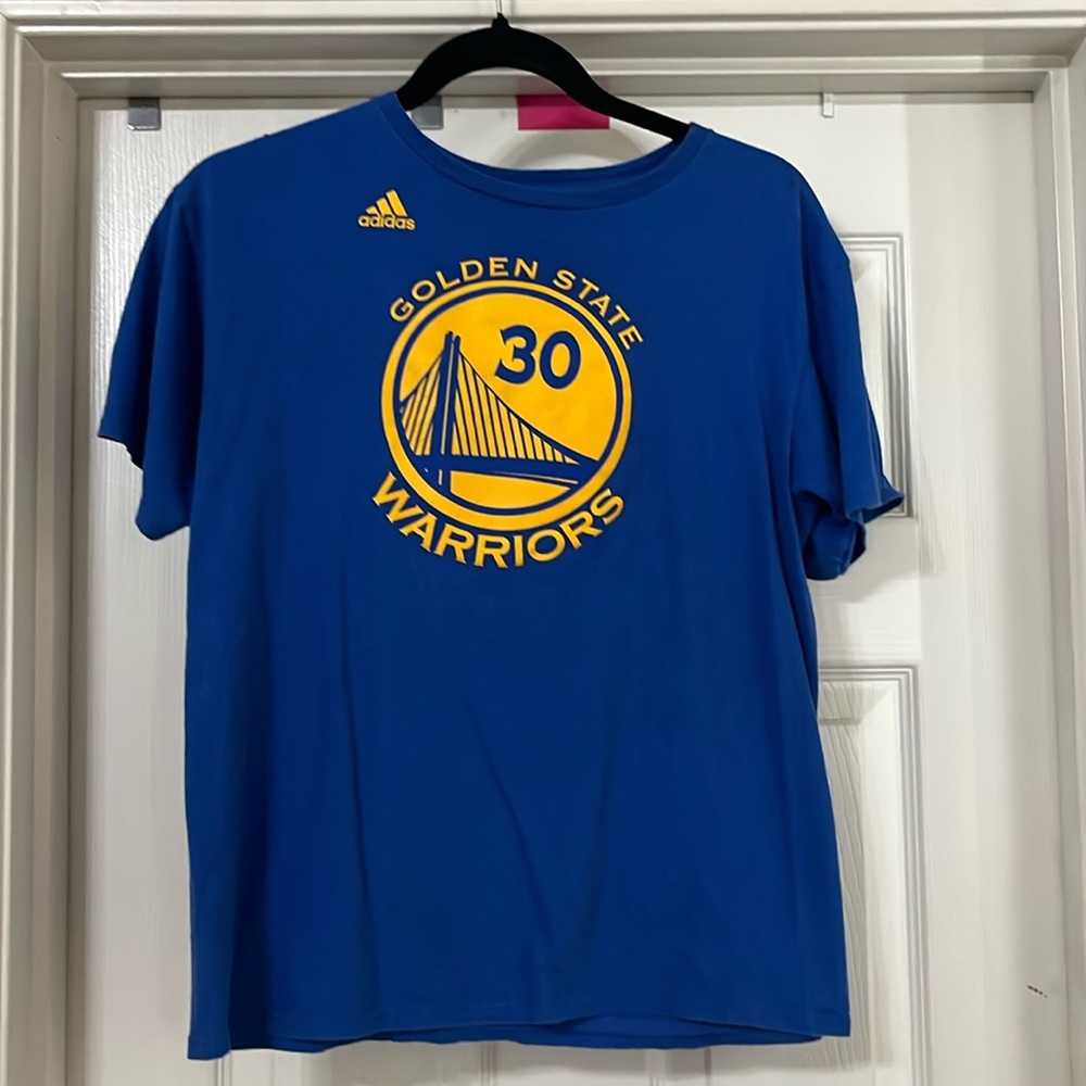 Adidas The Finals Golden State Warriors Curry 30 Blue T Shirt Sz XL